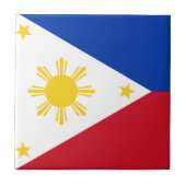 Filippijnse vlag tegeltje (Voorkant)