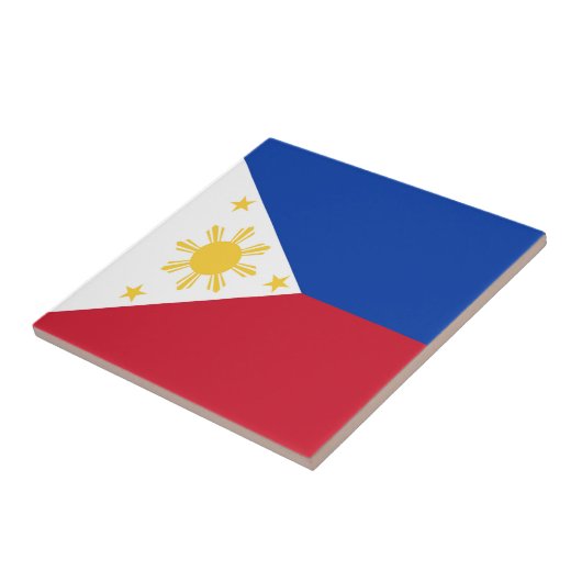Filippijnse vlag tegeltje (Zijkant)