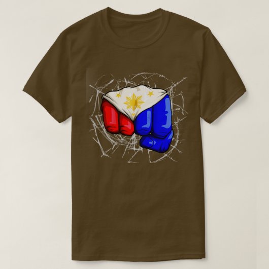Filippijnse vlaggestaat Filipino Laban Lang Pinoy  T-shirt (Design voorkant)
