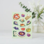 Filippijnse voedsellekkages in Waterverf Pinoy Briefkaart (Staand voorkant)