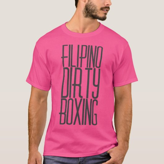 Filippijnse vuile boksen groot t-shirt (Voorkant)