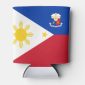 Filippijnse wapenschild blikjeskoeler (Voorkant)