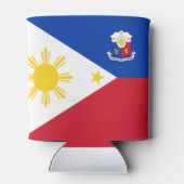 Filippijnse wapenschild blikjeskoeler (Achterkant)