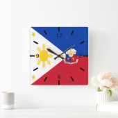 Filippijnse wapenschild vierkante klok (Huis)