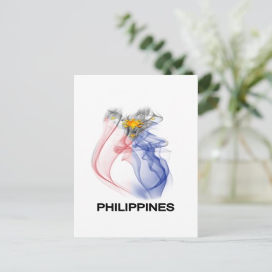 FILIPPINE VLAGGGER BRIEFKAART (Staand voorkant)
