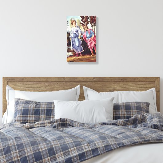 Filippino Lippi - Tobias en de Angel Canvas Afdruk (Insitu (Slaapkamer))