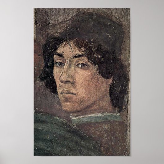Filippino Lippi - Zelfportret van de kunstenaar Poster (Voorkant)