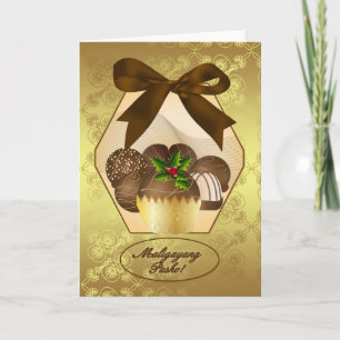 Filippino - Luxe Chocolade-kerstcadeauwagen Feestdagen Kaart
