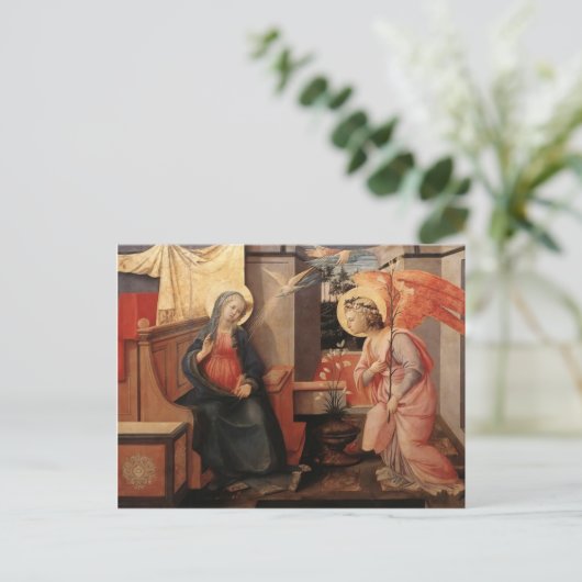 Filippo Lippi - Aankondiging Briefkaart (Staand voorkant)