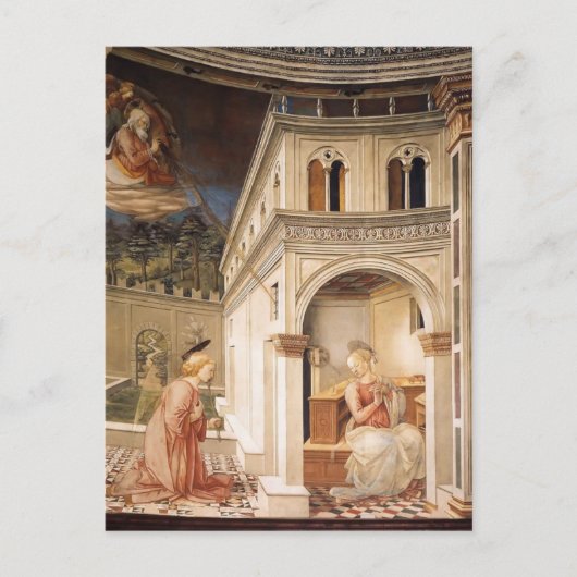 Filippo Lippi: Aankondiging Briefkaart (Voorkant)