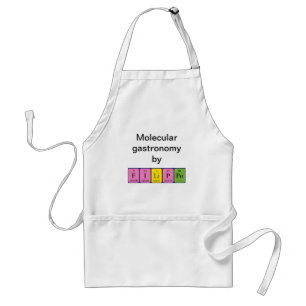 Filippo periodieke lijstnaam apron standaard schort