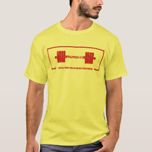 Filippus 4:13 Christian Barbell Kracht T-shirt