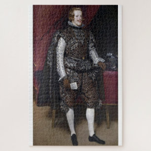 Filips IV in bruin en zilver door Diego Velázquez Legpuzzel