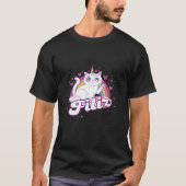 Filiz Adorable Name With Beautiful Caticorn T-shirt (Voorkant)