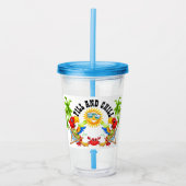 Fill en Chill 2 Parrot Tumbler Acryl Drinkbeker (Voorkant)