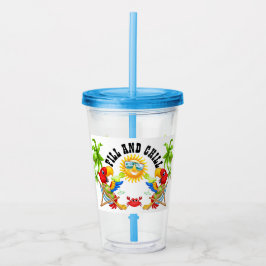 Fill en Chill Parrot Tumbler Acryl Drinkbeker