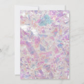 Fill Girly Leuke paarse Roze Eenhoorn 1e Verjaarda Kaart (Achterkant)