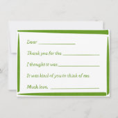 Fill-In-The-Blank "Handwritten" Thank You Notes Notitiekaartje (Voorkant)