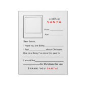 Fill in the Blank Letter to Santa Notitieblok (Linkerzijde)