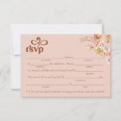 Fill-in-the-Blank met Song Request RSVP-behuizing Kaart (Voorkant)