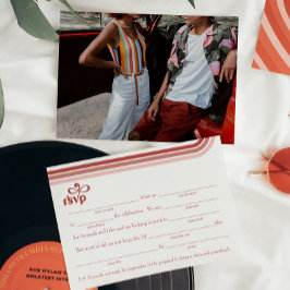 Fill-in-the-Blank met Song Request RSVP Enclosure  Kaart