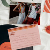 Fill-in-the-Blank met Song Request RSVP Enclosure Kaart