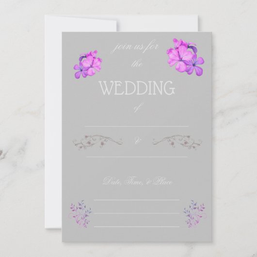 Fill in the Blank Wedding Invitation  Kaart (Voorkant)