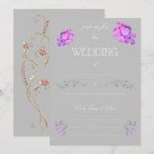 Fill in the Blank Wedding Invitation  Kaart (Voorkant / Achterkant)