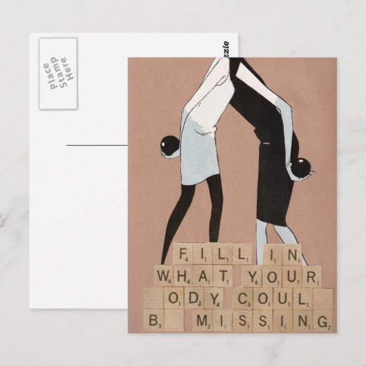 Fill in what your body could be missing briefkaart (Voorkant / Achterkant)