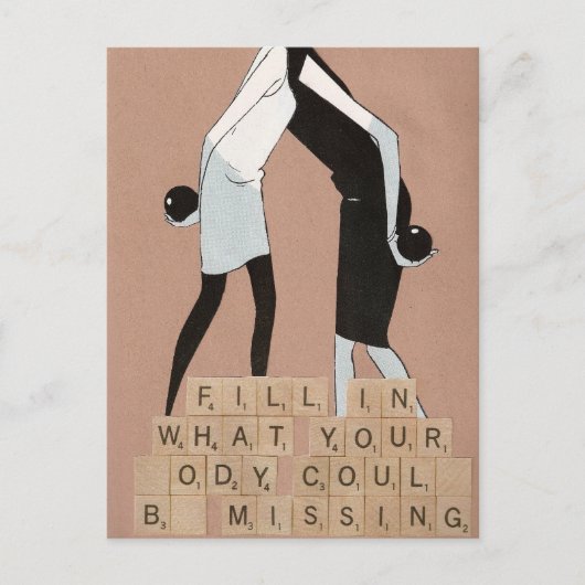 Fill in what your body could be missing briefkaart (Voorkant)