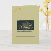 Fill Your Heart With Wonder – Elegant Christmas Kaart (Gele Bloem)