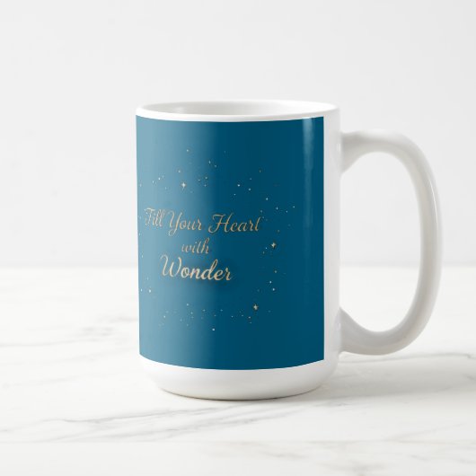 Fill Your Heart With Wonder Elegant Christmas Mug Koffiemok (Rechts)