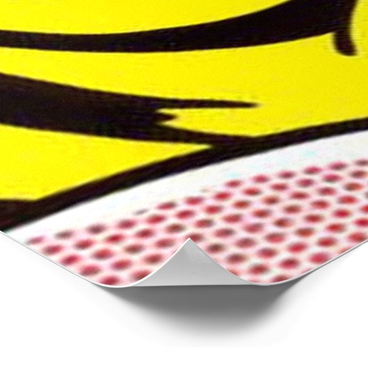 Fille avec le ruban de cheveux roy lichtenstein poster (Hoek)