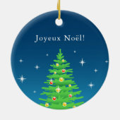 Fille de patinage artistique joyeux Noël Ornament (Achterkant)