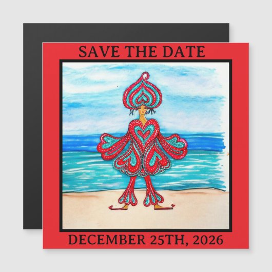 FILLED WITH LOVE! MAGNETISCHE UITNODIGING (Voorkant / Achterkant)