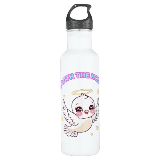 – “Filled with the Holy Spirit”Girls Edition Waterfles (Voorkant)
