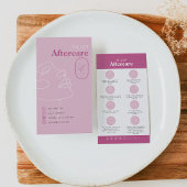 Filler Injections Aftercare Card Do Don't Visitekaartje