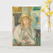 Fillette au Chapeau de Paille | Berthe Morisot Kaart (Gele Bloem)