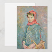 Fillette Portant un Panier | Berthe Morisot (Voorkant / Achterkant)