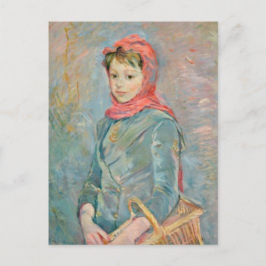 Fillette Portant un Panier | Berthe Morisot Briefkaart (Voorkant)