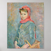 Fillette Portant un Panier | Berthe Morisot Poster (Voorkant)