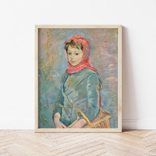 Fillette Portant un Panier   Berthe Morisot Poster