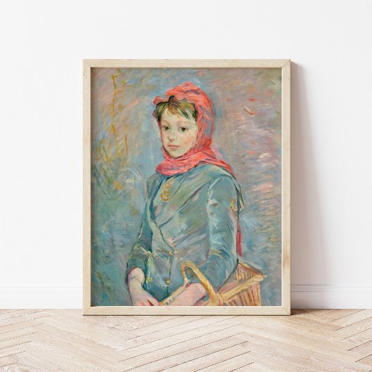 Fillette Portant un Panier | Berthe Morisot Poster