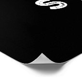 Filling Steamy Funny Dimsum Bao Pun Dark BG Poster (Hoek)