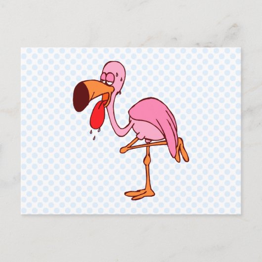 Fillip Flamingo Briefkaart (Voorkant)