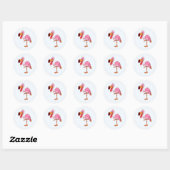 Fillip Flamingo Ronde Sticker (Vel)