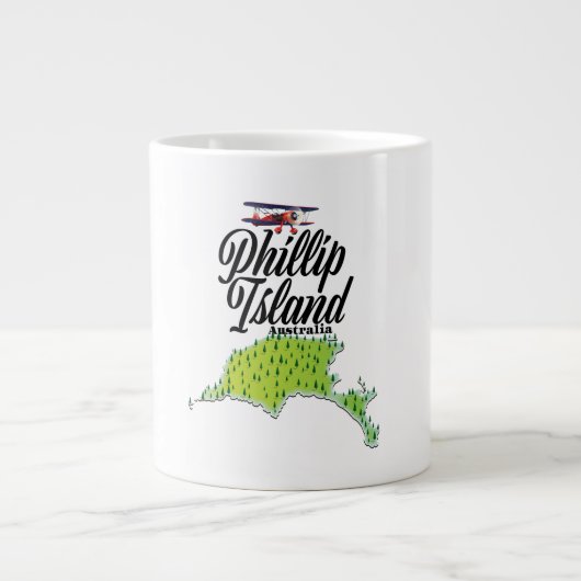 Fillip Island Australia map Grote Koffiekop (Voorkant)