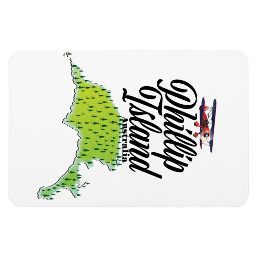 Fillip Island Australia map Magneet (Horizontaal)