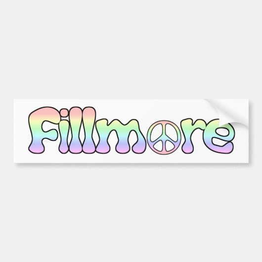 Fillmore California Bumpersticker (Voorkant)