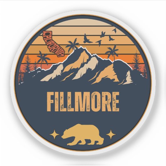 Fillmore, Californië Sticker (Voorkant)